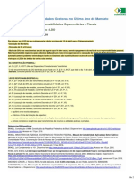 Responsabilidades Gestoras LDO Último Ano Mandato