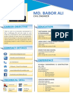 Md. Babor Ali: Career Objective Education