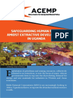 Safeguardig Human Rights Amidst Extractive Developments in Uganda