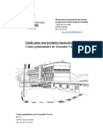 Guide pour une première incarcération 2019 - Centre pénitentiaire de Grenoble-Varces