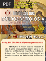Estudo Teológico - Noções de Mariologia
