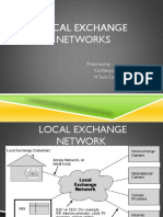 Local Exchange Networks: Presented By, Karthikeyan .S M.Tech Cos (I Yr)