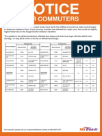 Notice For Commuters