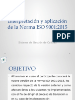 ISO 9001:2015 Sistema de Gestión de Calidad - Interpretación y Aplicación