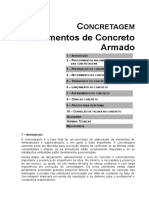 Concretagem - Elementos de Concreto Armado.doc