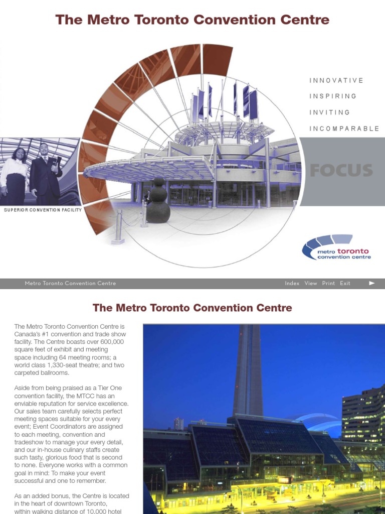 Metro Toronto Convention Centre Overview | PDF | Toronto | Computer Network