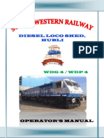 Diesel Loco Shed, Hubli: Operator'S Manual