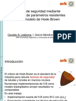 Factor de Seguridad Mediante Reducción de Parámetros Resistentes en El Modelo de Hoek-Brown