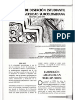 Indice de Desercion Estudiantil Universidad Surcolombiana