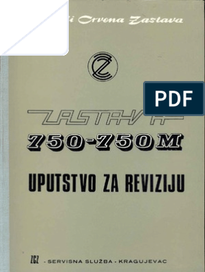 ZASTAVA 750 Revizija | PDF