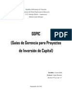 GGPIC (Guías de Gerencia para Proyectos de Inversión de Capital)