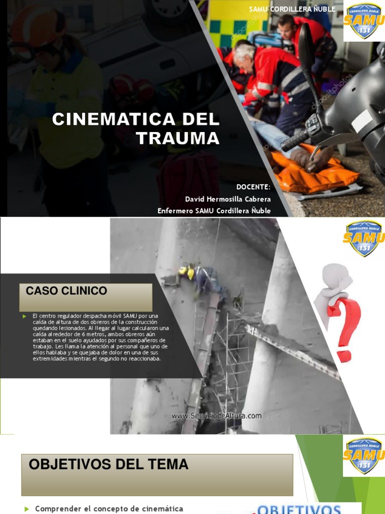 Presentacion de Cinematica Del Trauma | PDF | Lesión | Rodilla