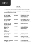 August 2 Indictments