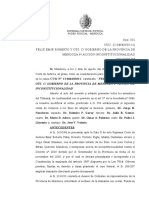 Fallo de La Suprema Corte de Justicia de Mendoza - Reelección Intendentes