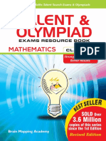 Talent and Olympiad Exams Resource Book Class 8 Math Brain Mapping Academy Hyderabad For IIT JEE Foundation Practice Test Series