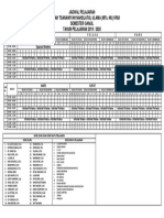 Jadwal Pelajaran T.P 2019-2020