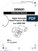 Instruction Manual: Digital Automatic Blood Pressure Monitor HEM-7080