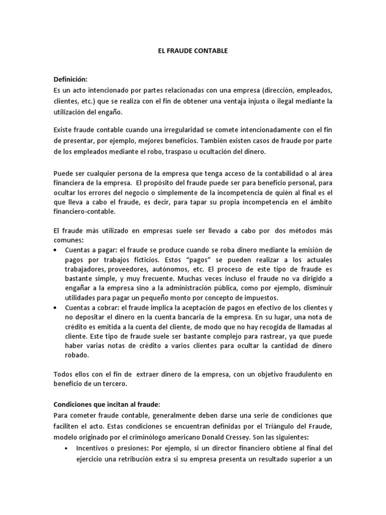 Fraude Contable y su Prevención | PDF | Enron | Crisis financiera de ...