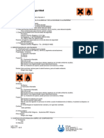 Ficha de seguridad cera sólida