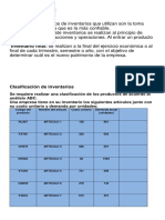 Clasificación de Inventarios