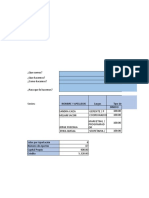 Tabla de Excel