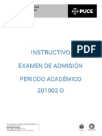 Instructivo y Temario - 201902