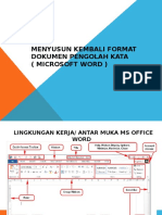 Aplikasi Pengolah Kata (MS Word)