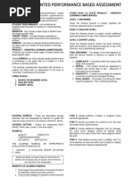 Product Oriented Performance Based Assessment