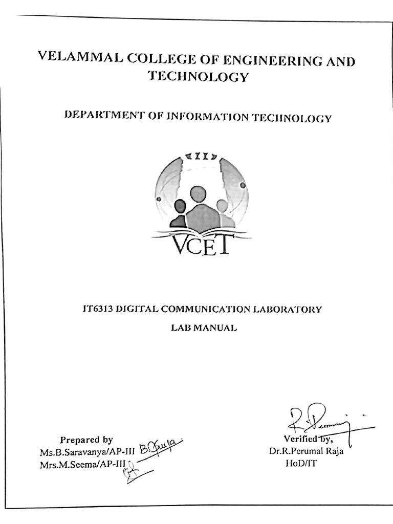 DC Lab Manual PDF Frequency Modulation Modulation