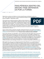 La Presión Tras Pérdida Dentro Del Jueg... A Por La Forma de Atacar - Nuevequince