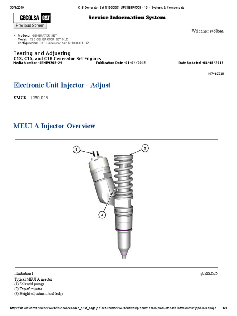 Electronic Unit Injector Adjust Testing and Adjusting PDF Fuel