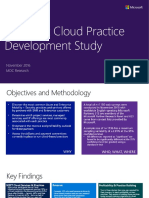 Microsoft Cloud Practice Development Study November 2016 Final Report