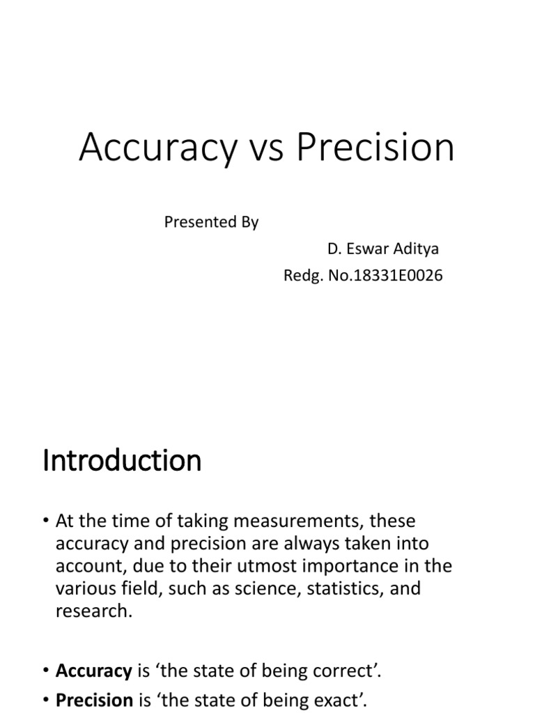 Understanding Accuracy and Precision | PDF