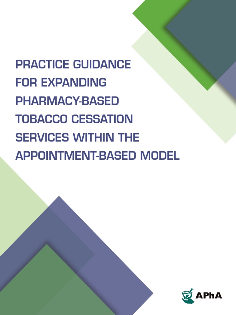 Practice Guidance Tobacco Cessation PDF Smoking Cessation Pharmacy
