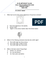 SK (P) METHODIST KLANG SCIENCE EXAM 2018