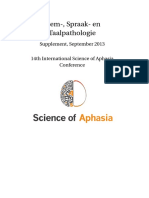 14th International Science of Aphasia Conference