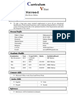 Hafiz M.Naveed: Urriculum MM