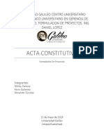 Acta Constitutiva