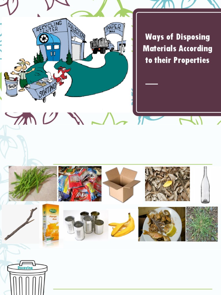 Disposing Materials: A Guide for Schools | PDF | Municipal Solid Waste ...