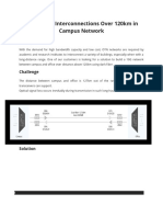 10G DWDM Interconnections Over 120km in Campus Network