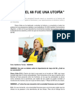 Mayo Del 68 Fue Una Utopía - Diana Uribe, Revista Semana