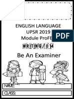 English Language UPSR 2019 Module ProFEX WRITING / 014 Be An Examiner