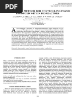 An Improved Method For Controlling Foams Produced Within Bioreactors