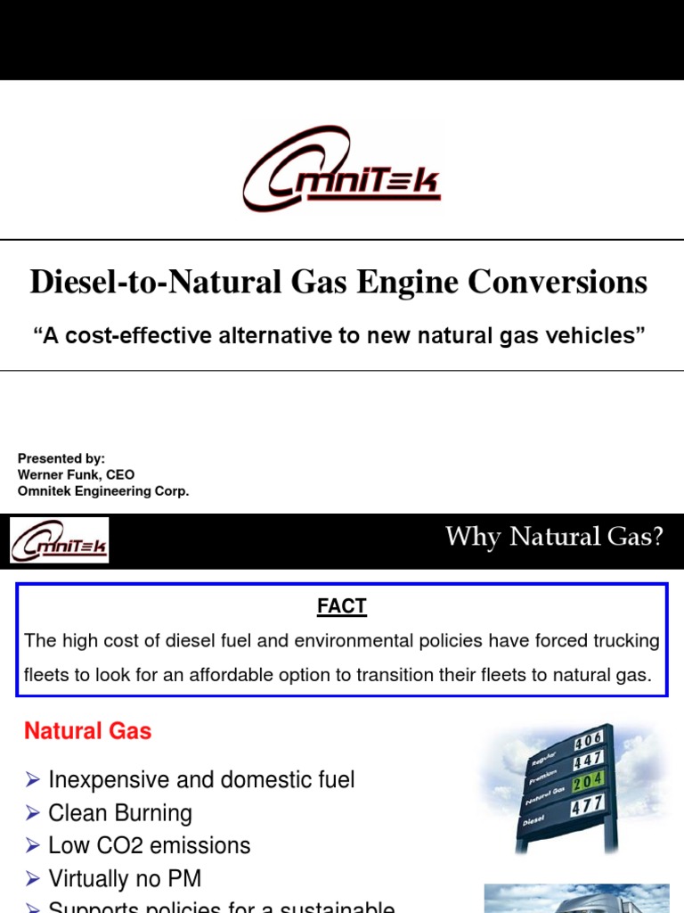 Diesel to Natural Gas Conversion Solutions | PDF | Natural Gas | Engines