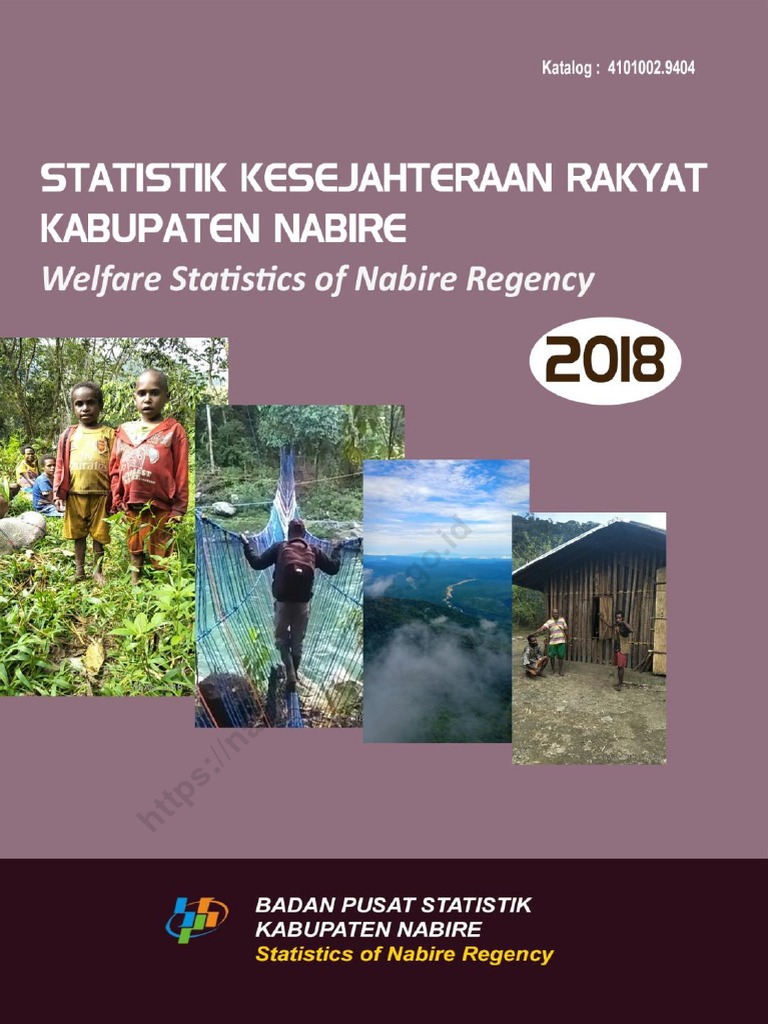 Statistik Kesejahteraan Rakyat Kabupaten Nabire Tahun 2018 Pdf