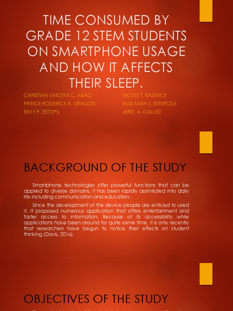 The Effects of Smartphone Usage | PDF | Smartphone | Variance