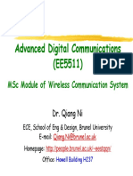 Advanced Digital Communications (Ee5511) : MSC Module of Wireless Communication System