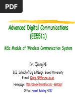 Advanced Digital Communications (Ee5511) : MSC Module of Wireless Communication System