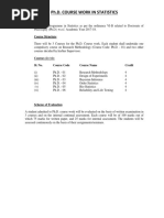 Syllabus of Ph.D. Course