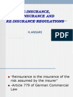 Re-Insurance, Co-Insurance and Re-Insurance Regulations: H.Ansari